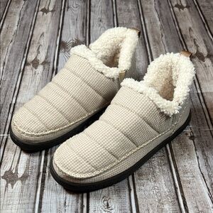 Staheekum Oat Après Charlet Plush Fleece Lined Memory Foam Slippers Women's sz 6